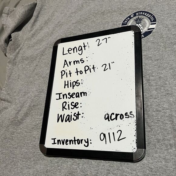 Love & Pineapples A Game So Fine Its Played on Diamonds Shirt Womens Size L Gray - Picture 6 of 6